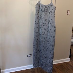 Silver formal dress
